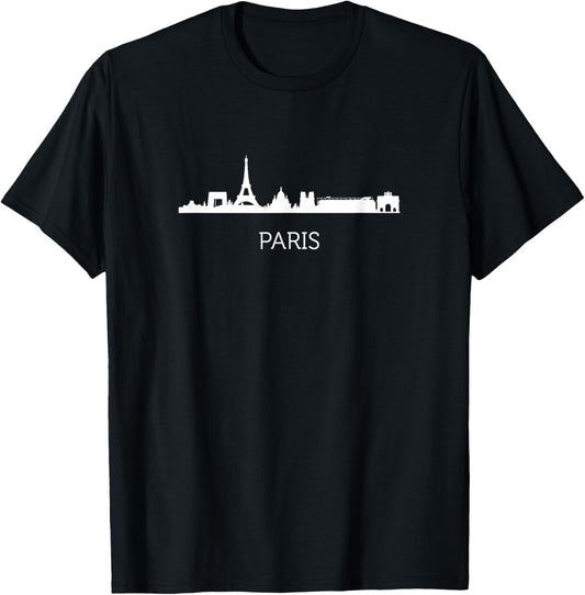 Paris Skyline Capital France Home Love T-Shirt - T-Shirt | Black