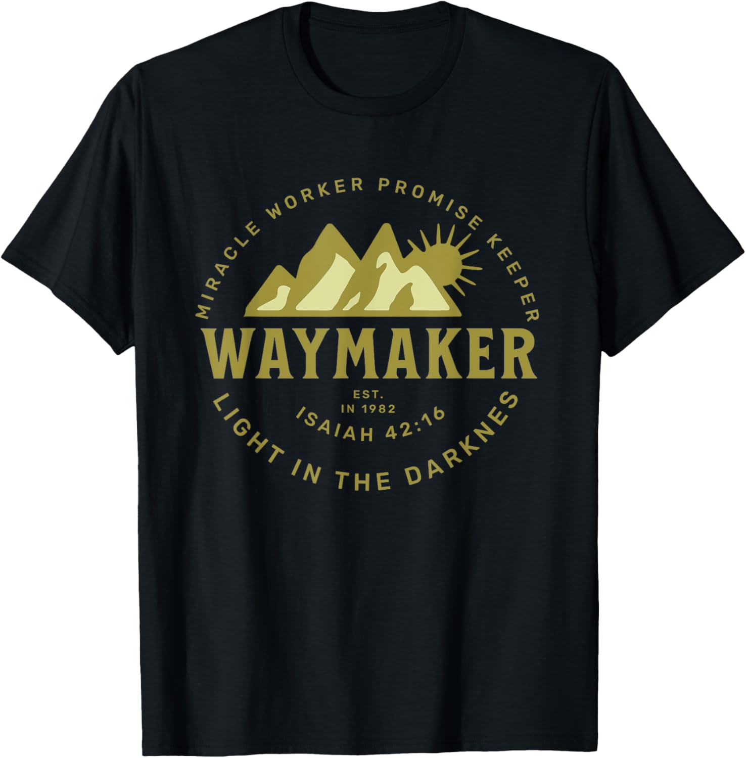 Jesus Christ Waymaker T-Shirt - T-Shirt | Black