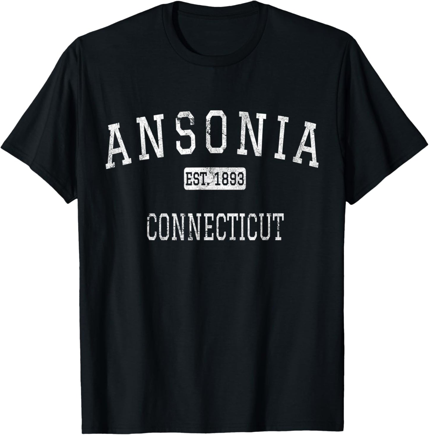 Ansonia Connecticut CT Vintage T-Shirt - T-Shirt | Black