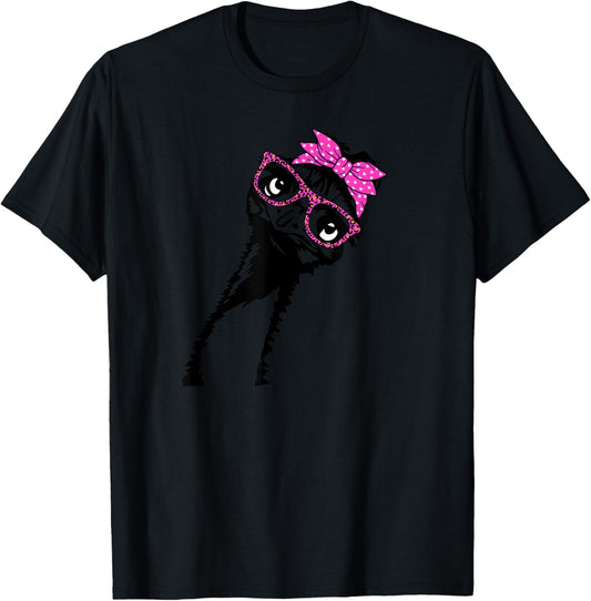 Emu Bird with bandana glasses T-Shirt - T-Shirt | Black