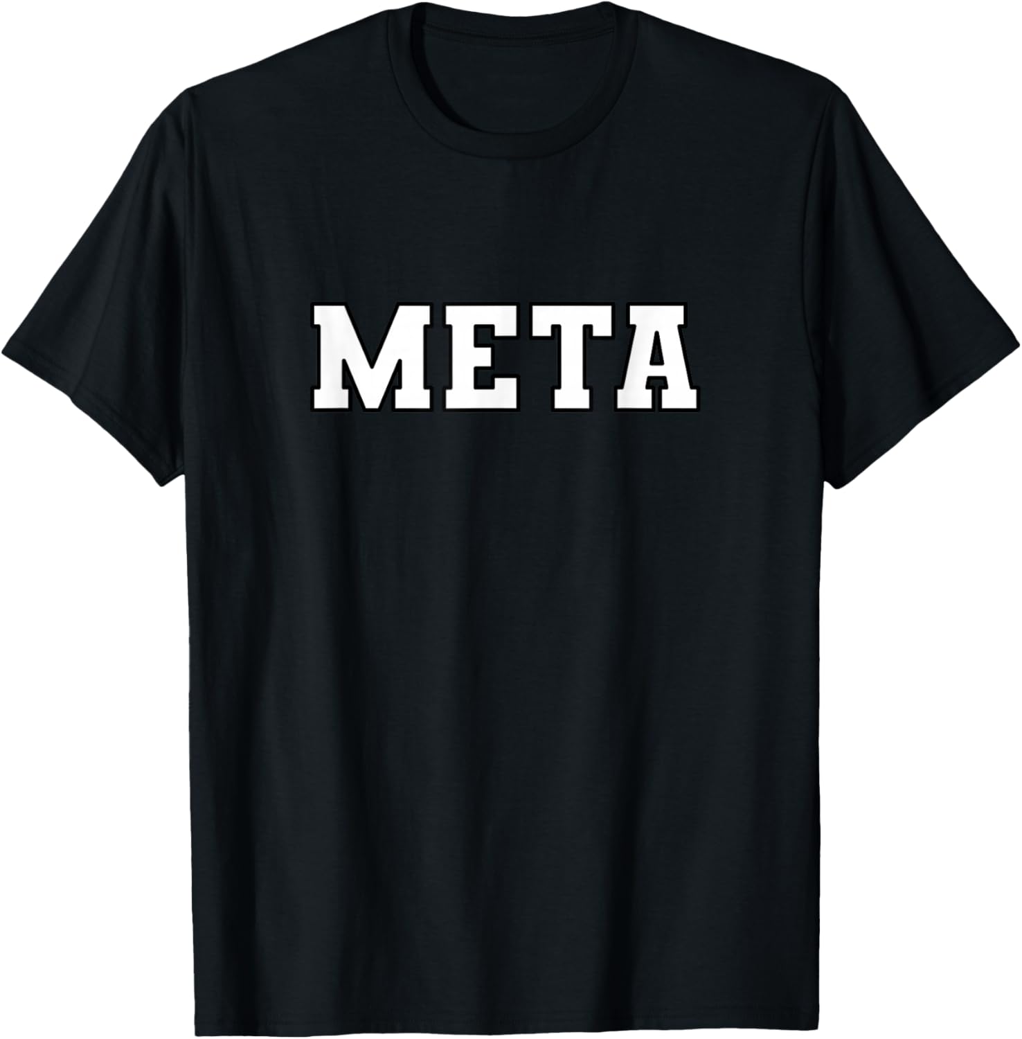 META Stock Symbol T-Shirt - T-Shirt | Black