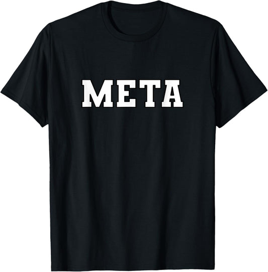 META Stock Symbol T-Shirt - T-Shirt | Black