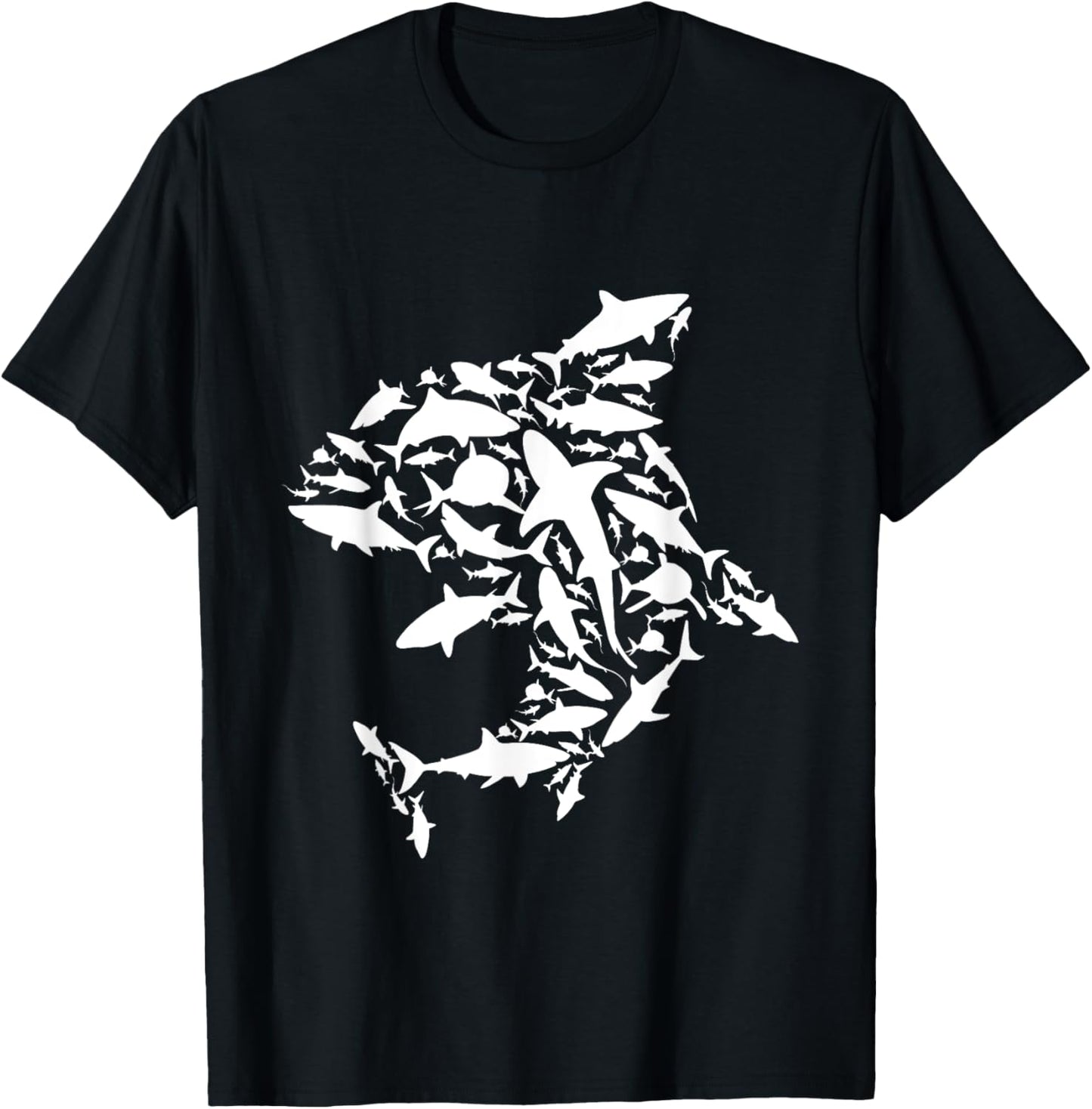 White Sharks - Marine Biologist Shark Lovers Science T-Shirt - T-Shirt | Black
