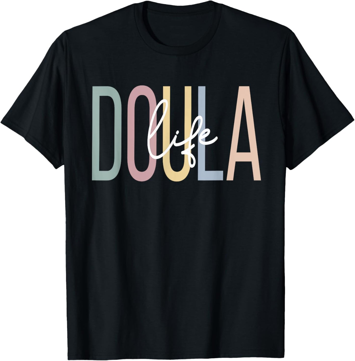 Doula Boho Postpartum Doula T-Shirt - T-Shirt | Black