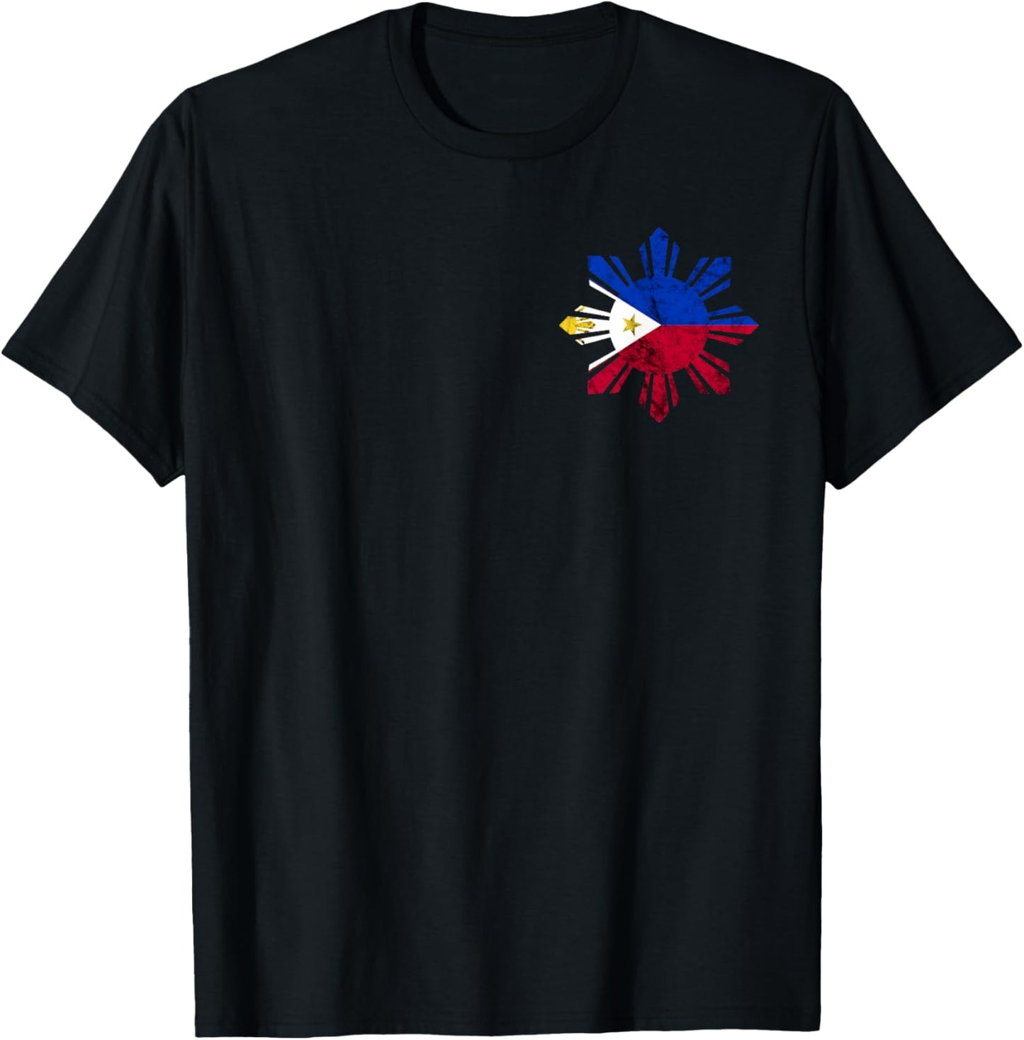 Philippines Filipino Flag Pilipinas Pride Filipino Roots T-Shirt - T-Shirt | Black