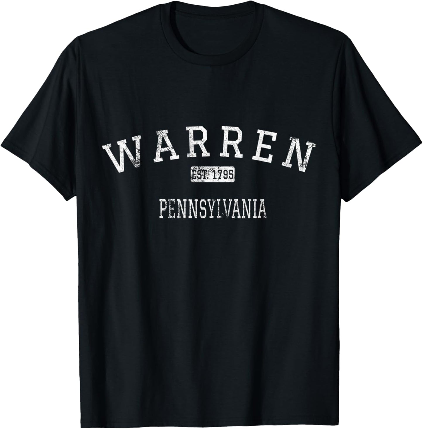 Warren Pennsylvania PA Vintage T-Shirt - T-Shirt | Black