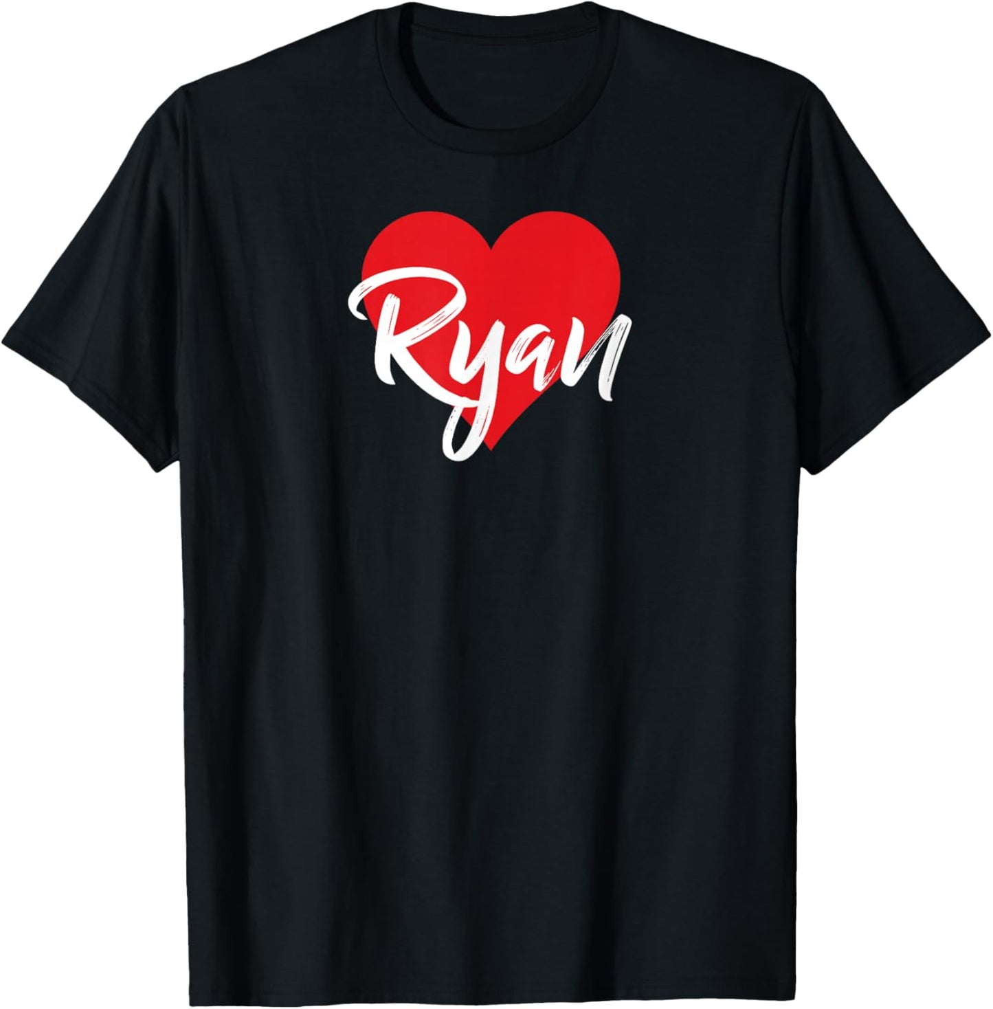 I Love Ryan First Name I Heart Named T-Shirt - T-Shirt | Black