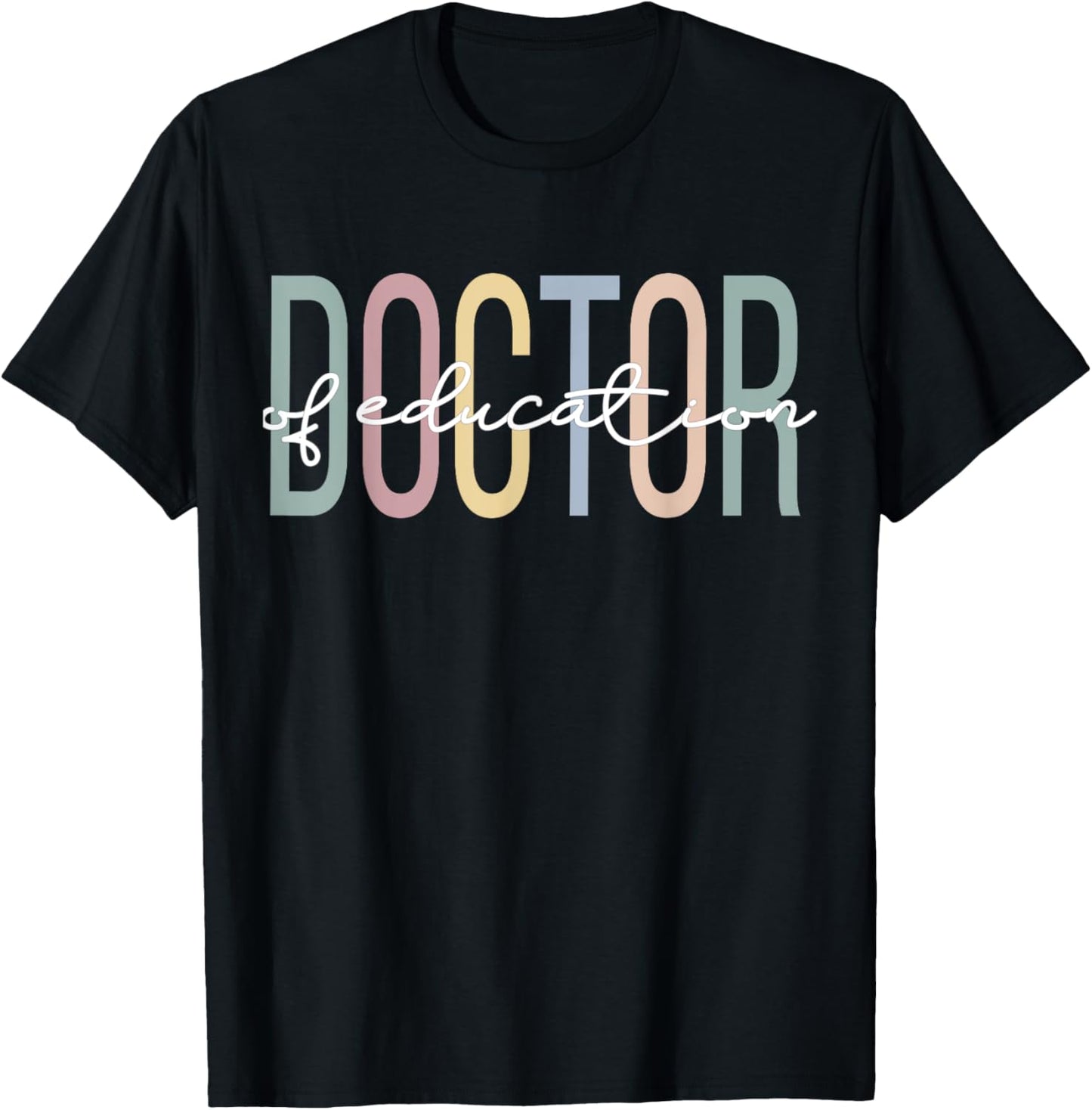 Ed.D Boho Doctor Of Education T-Shirt - T-Shirt | Black
