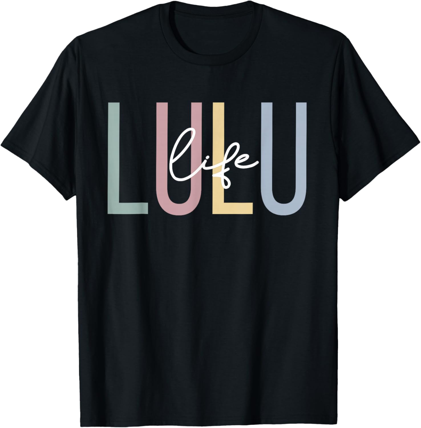 Lulu Life Lulu Grandma Boho Lulu Grandmother T-Shirt - T-Shirt | Black