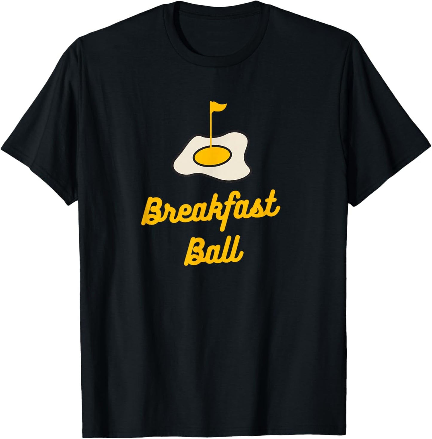 Breakfast Ball Mulligan Golf T-Shirt - T-Shirt | Black