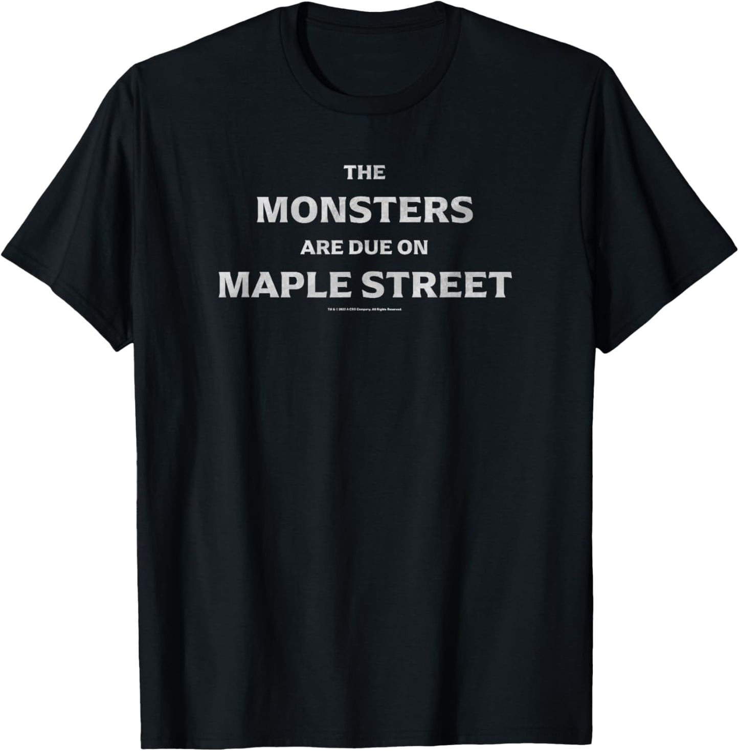 The Twilight Zone The Monsters Are Due On Maple Street T-Shirt - T-Shirt | Black