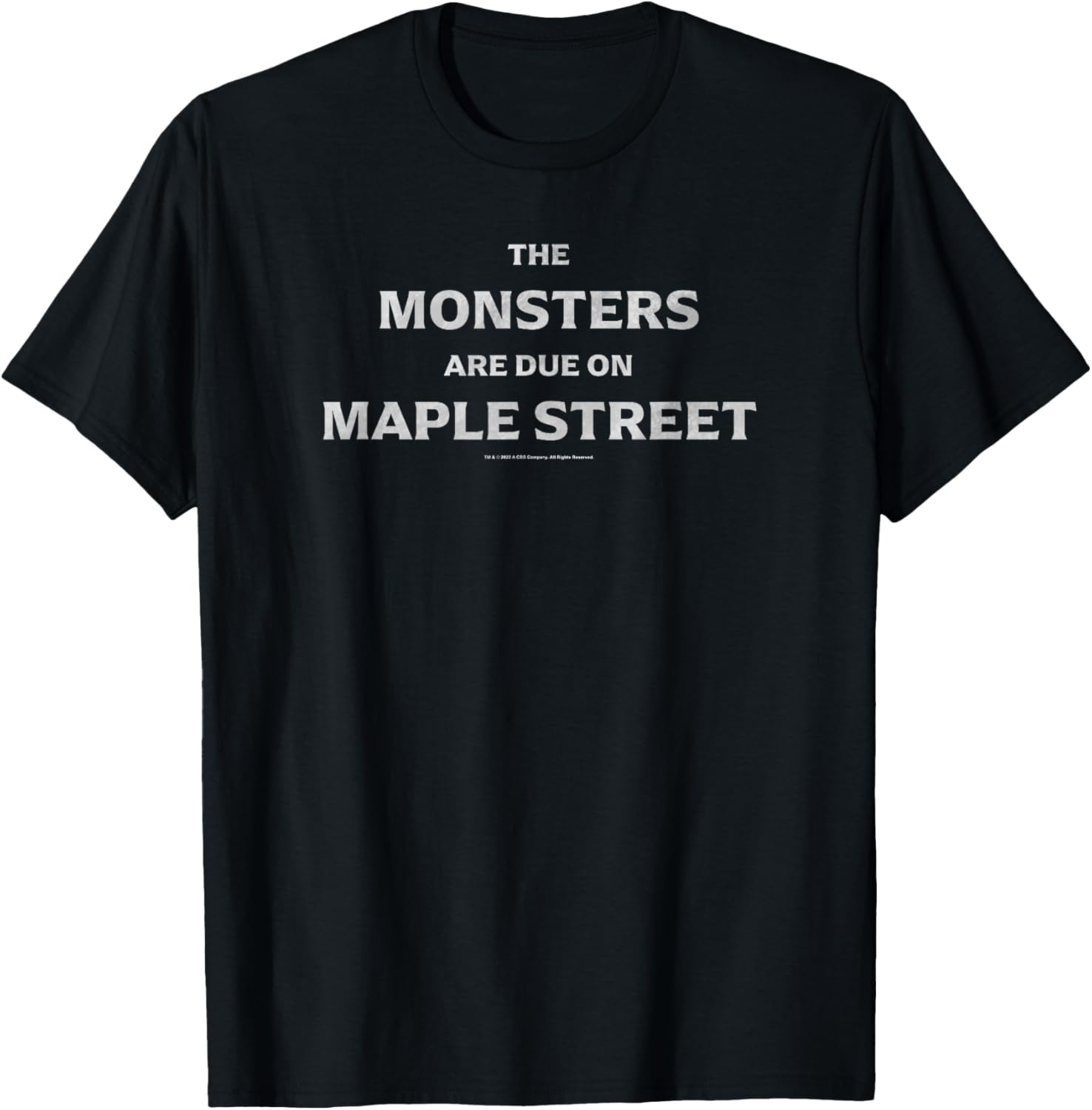 The Twilight Zone The Monsters Are Due On Maple Street T-Shirt - T-Shirt | Black