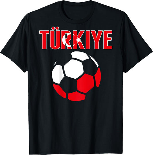 Proud Türkiye Soccer Fans Jersey - Turkey Football Lovers T-Shirt - T-Shirt | Black