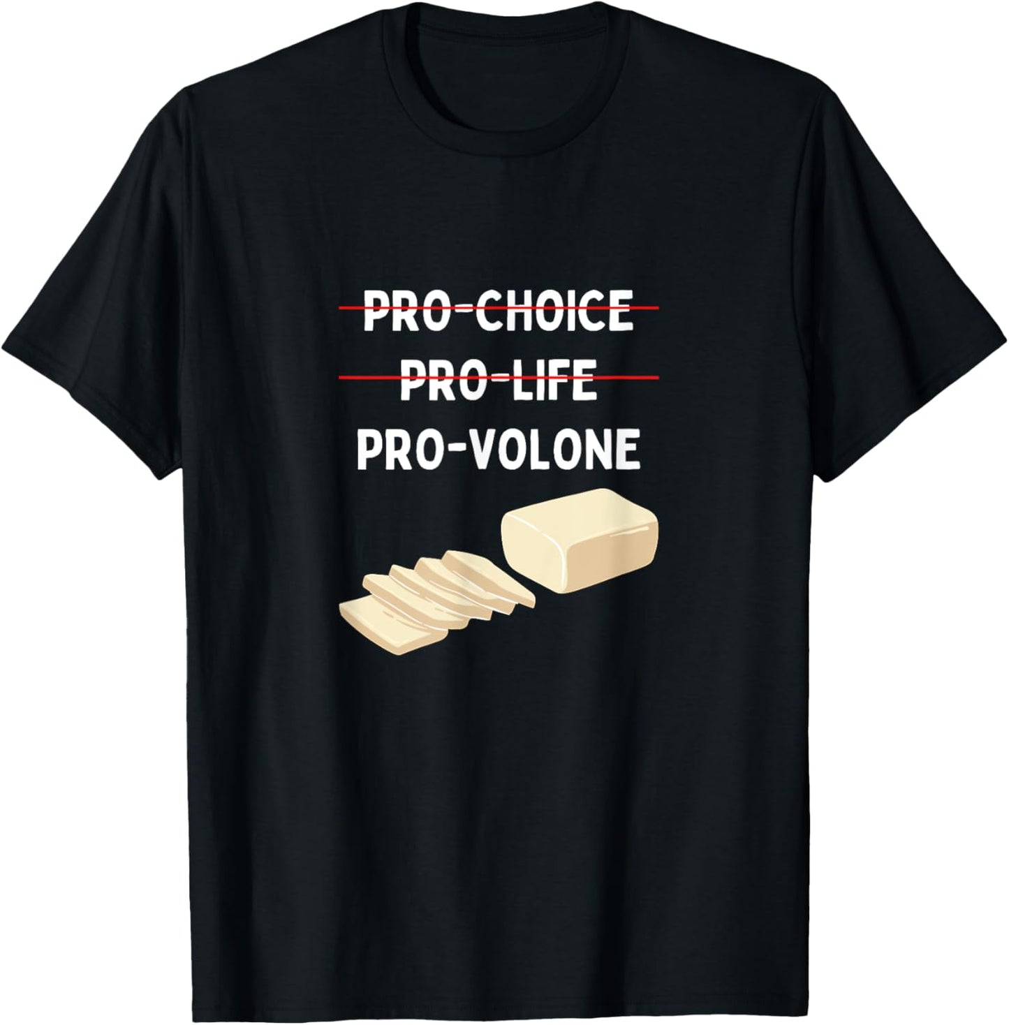 Provolone Cheese Lover T-Shirt - T-Shirt | Black