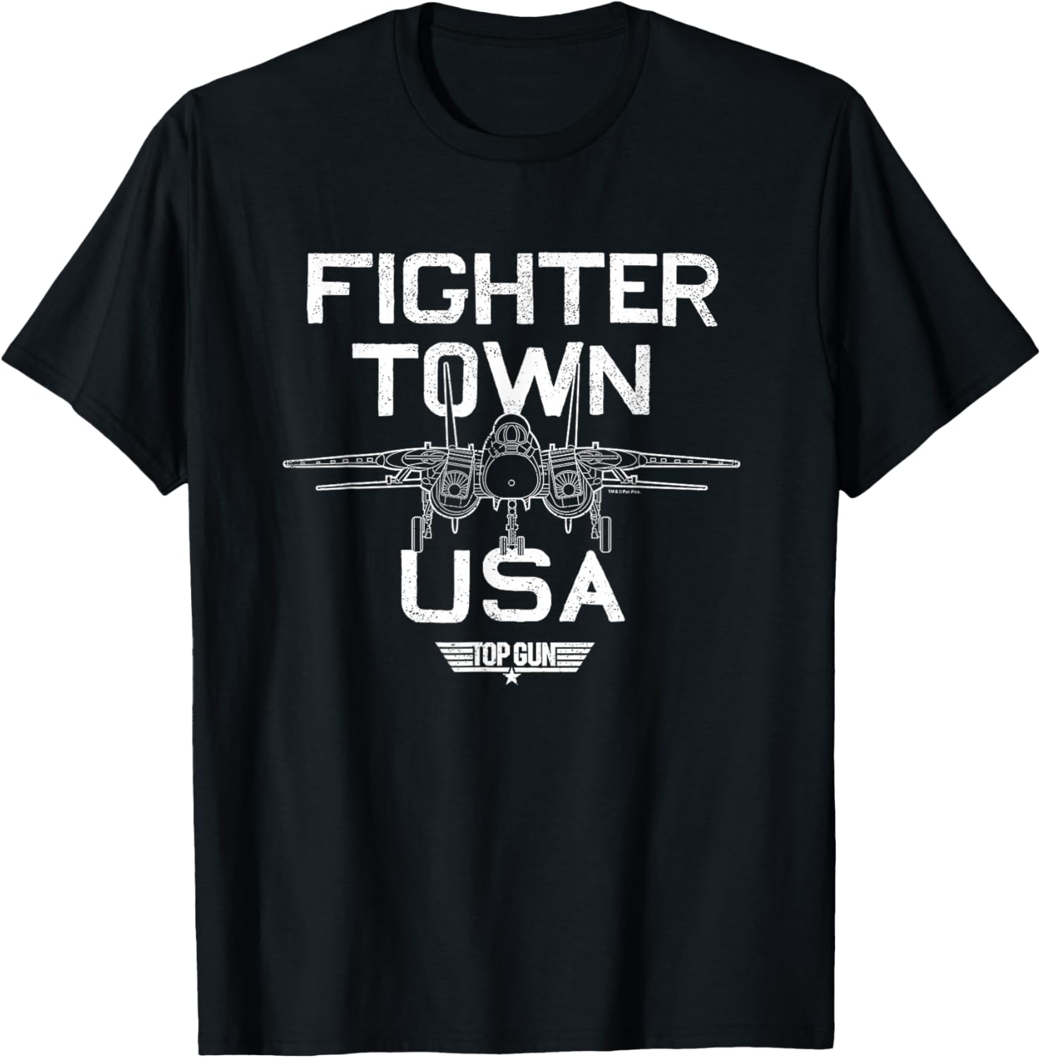 Top Gun - Property Of Fighter Town T-Shirt - T-Shirt | Black
