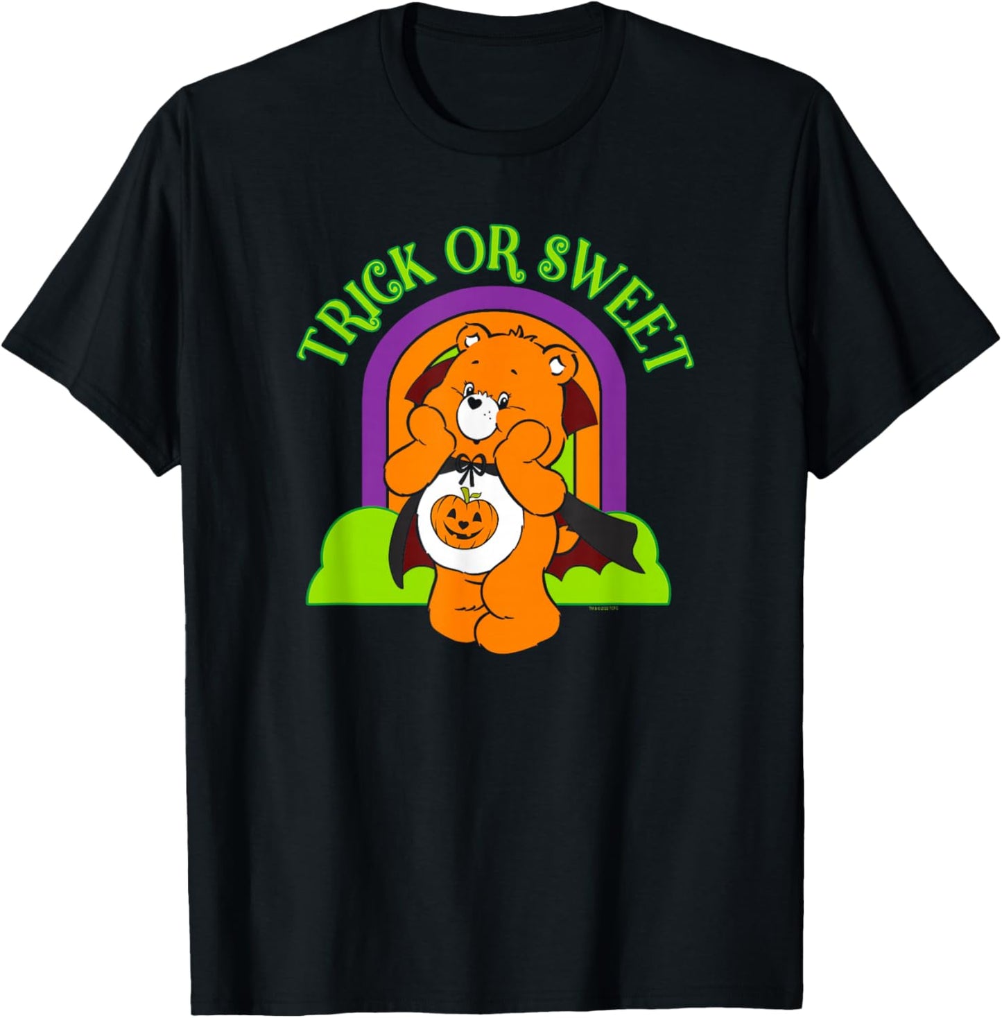 Care Bears Halloween Trick Or Sweet Vintage Bear Poster T-Shirt - T-Shirt | Black