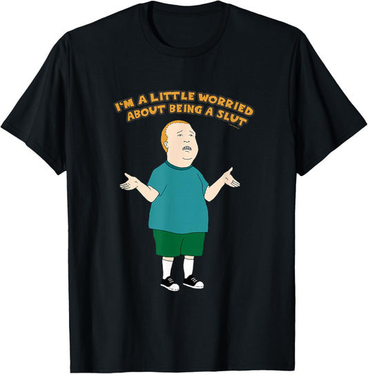 King of The Hill Bobby A Little Worried T-Shirt - T-Shirt | Black