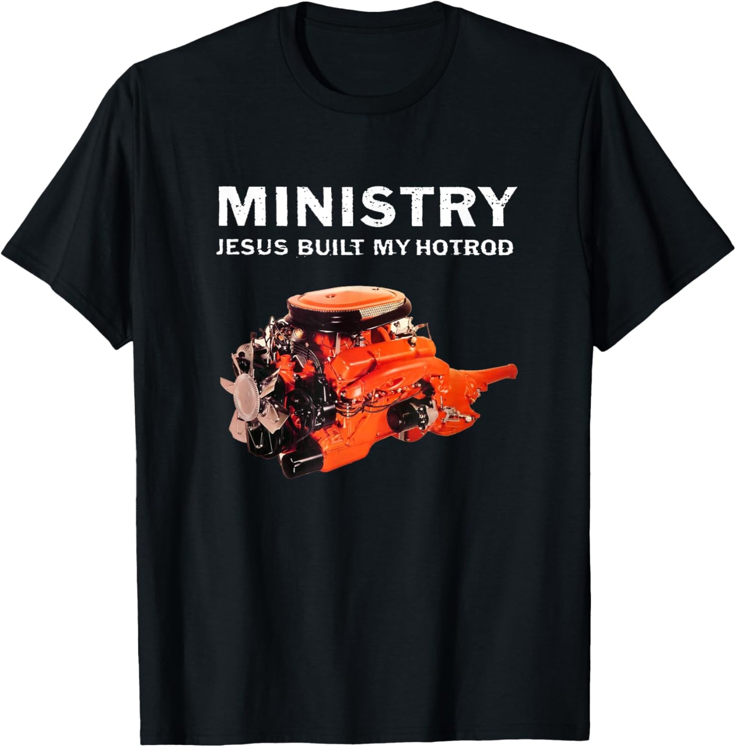 Ministry - Official Merchandise - Jesus Built My Hotrod T-Shirt - T-Shirt | Black