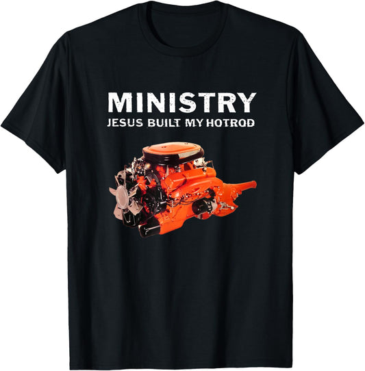 Ministry - Official Merchandise - Jesus Built My Hotrod T-Shirt - T-Shirt | Black