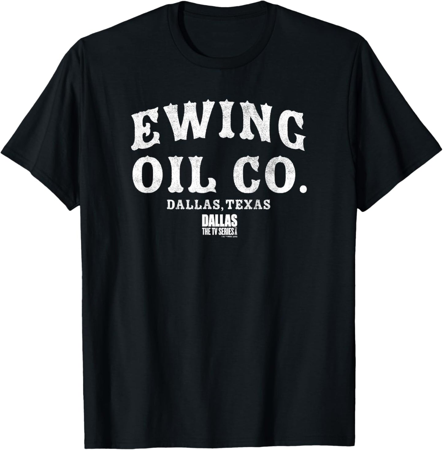 Dallas Ewing Oil Co. Dallas Texas Logo T-Shirt - T-Shirt | Black