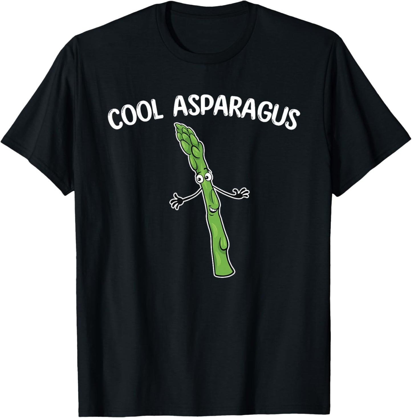 Cool Asparagus Funny Costume Vegetable Lover T-Shirt - T-Shirt | Black