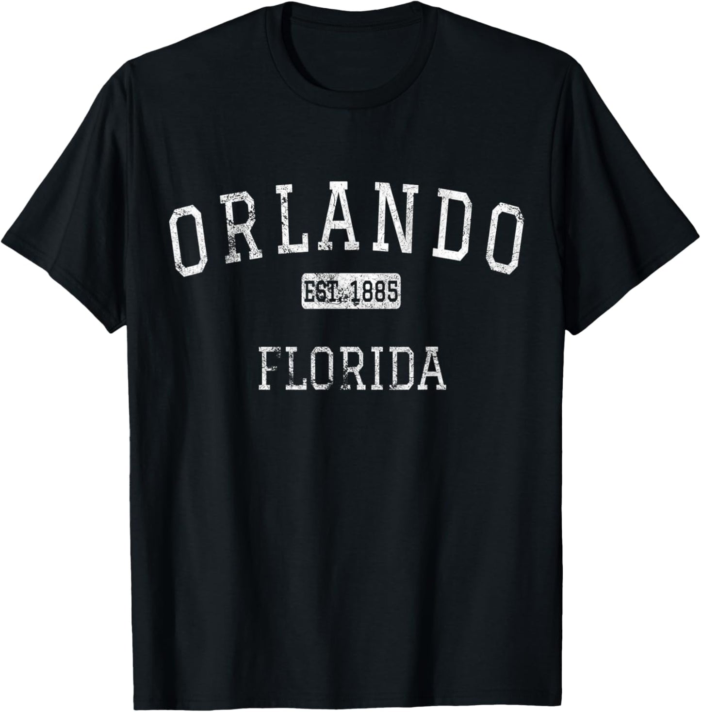 Orlando Florida FL Vintage T-Shirt - T-Shirt | Black