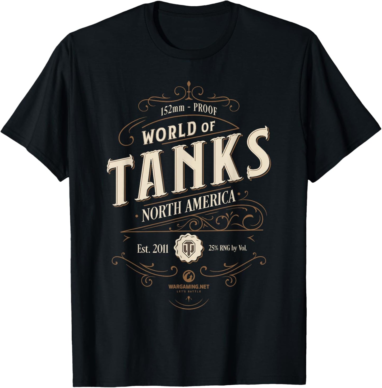 World of Tanks Vintage Label (Light) T-Shirt - T-Shirt | Black