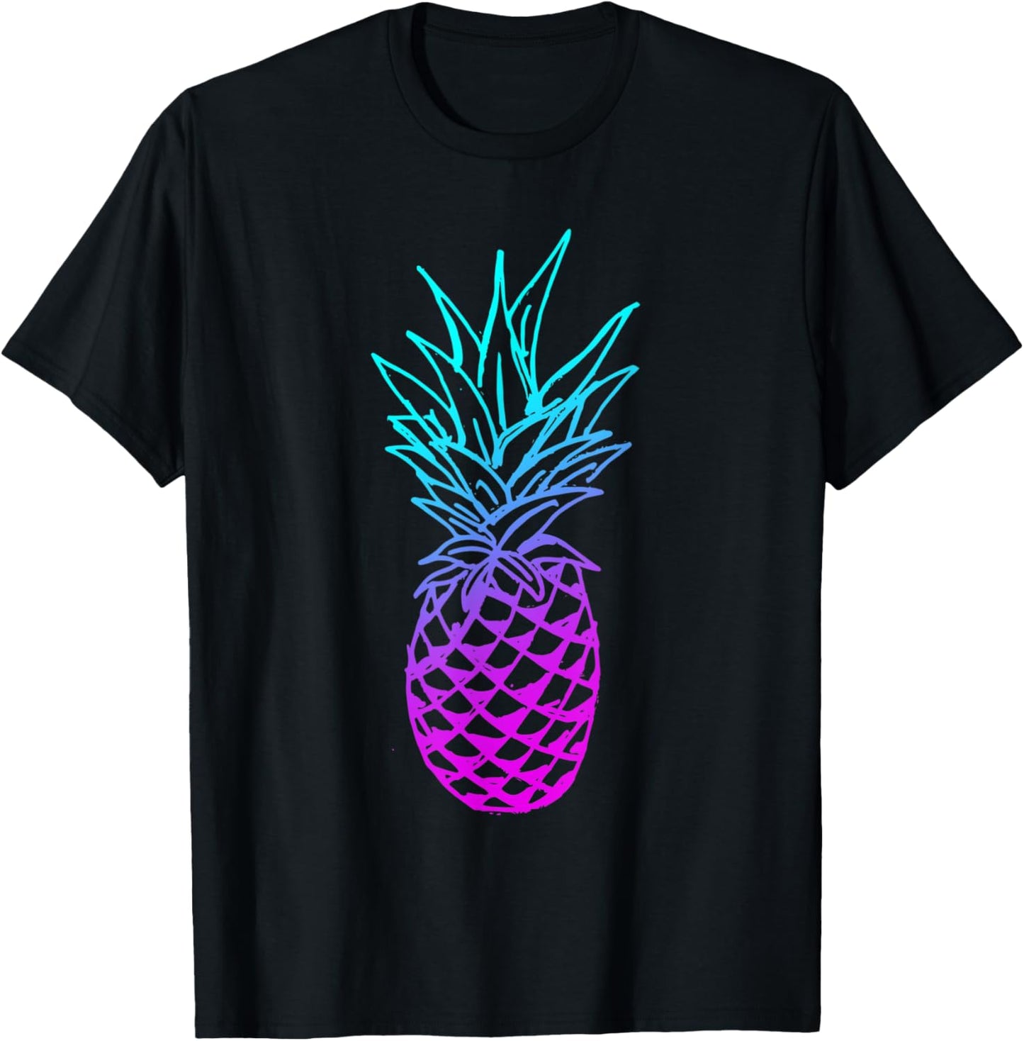 Pineapple Glow T-Shirt - T-Shirt | Black