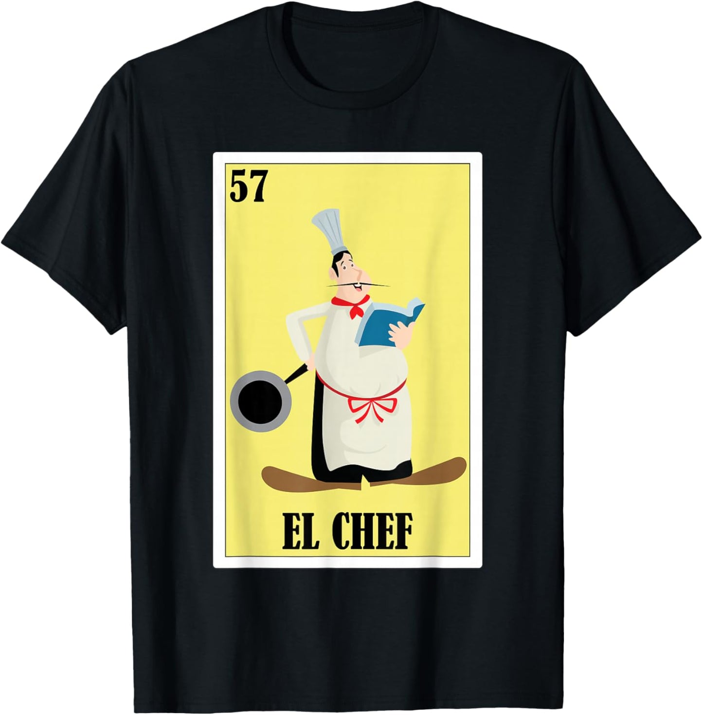 Funny Mexican Design for Chefs - El Chef T-Shirt - T-Shirt | Black