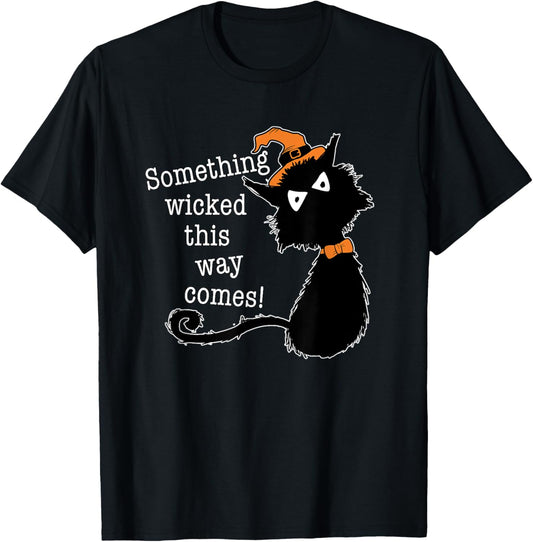 Funny Halloween Cat - Shakespeare Macbeth Quote T-Shirt - T-Shirt | Black