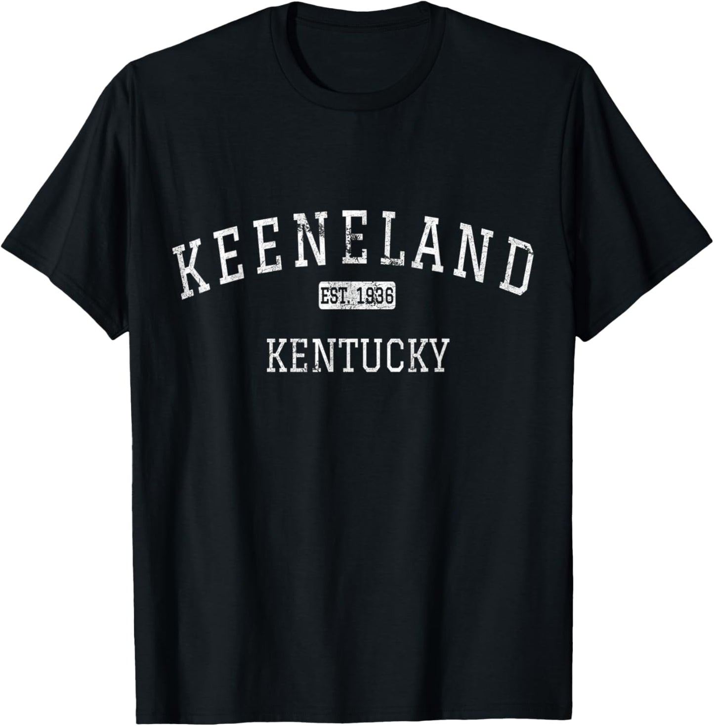 Keeneland Kentucky Vintage Black -Adults T-Shirt - T-Shirt | Black