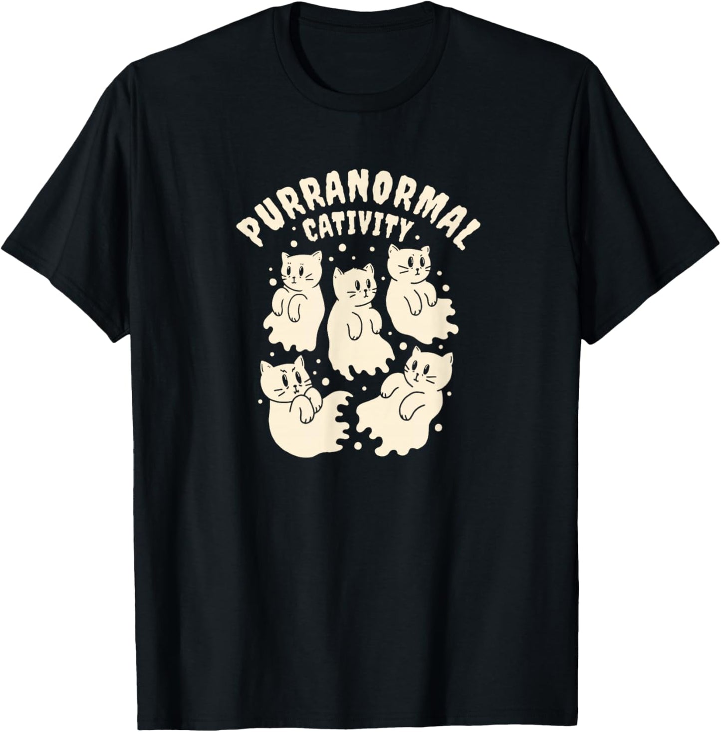 Purranormal Cativity Paranormal Cat Halloween Women T-Shirt - T-Shirt | Black