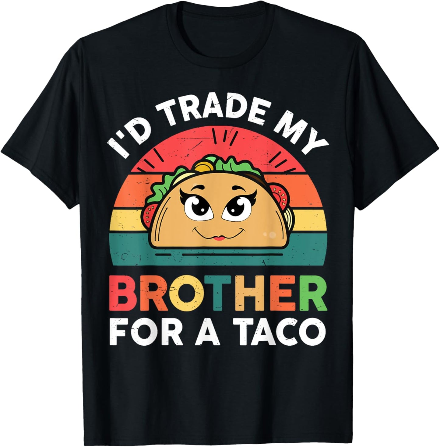 Cinco De Mayo Trade Brother For A Taco Twosday Girl Toddler T-Shirt - T-Shirt | Black