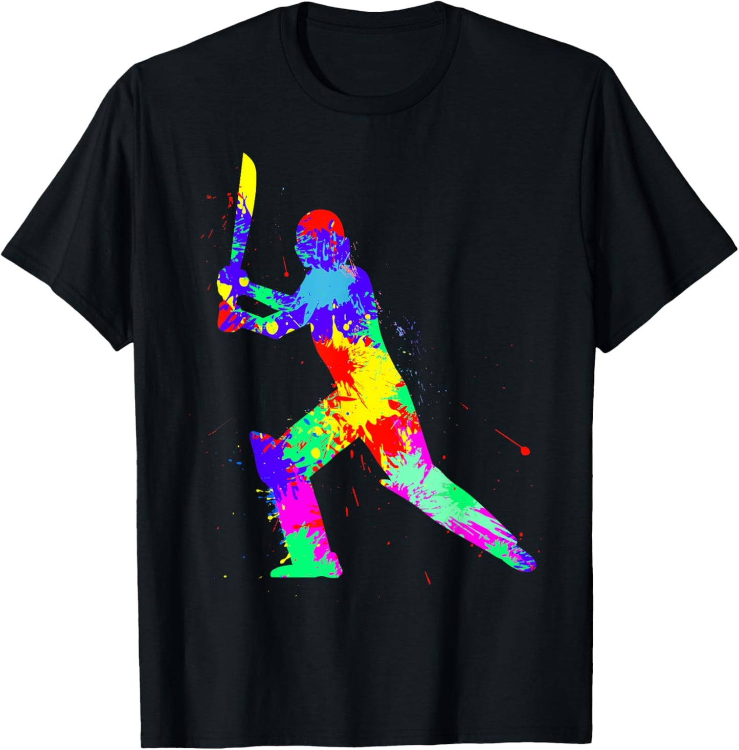 Cricket Men Kids Boys Youth T-Shirt - T-Shirt | Black