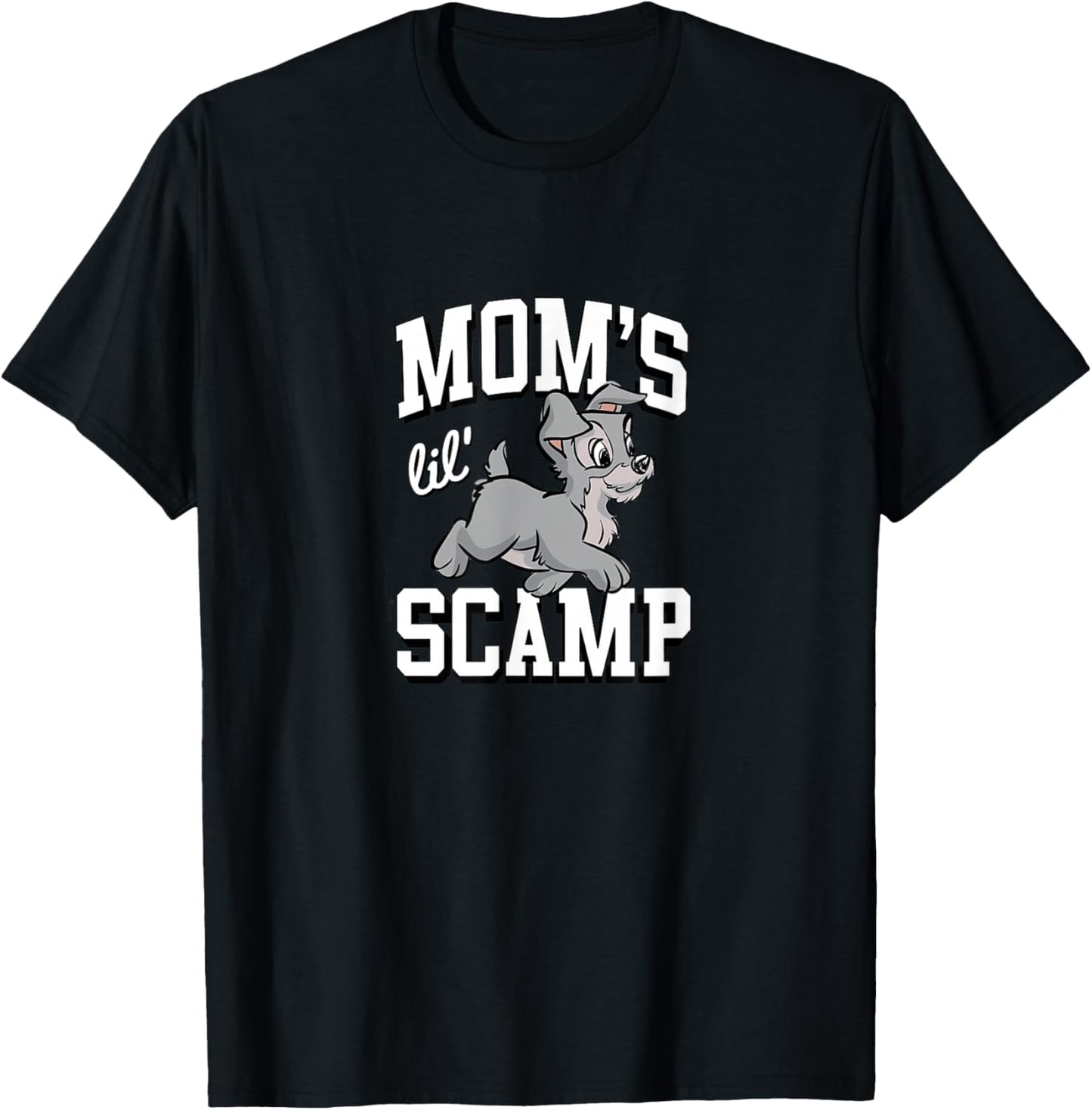 Lady and the Tramp - Mom's Lil' Scamp T-Shirt - T-Shirt | Black