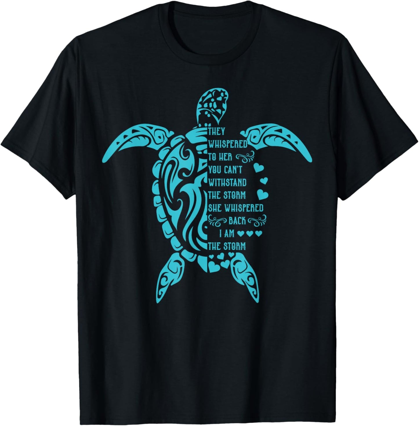 Hawaiian Sea Turtle Funny Turtles Gifts For Girls, Women T-Shirt - T-Shirt | Black