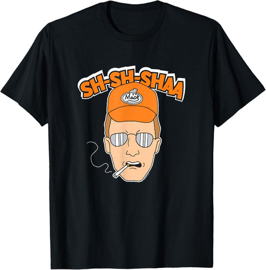 King of The Hill Dale Gribble Sha Sha Shaa Cartoon T-Shirt - T-Shirt | Black
