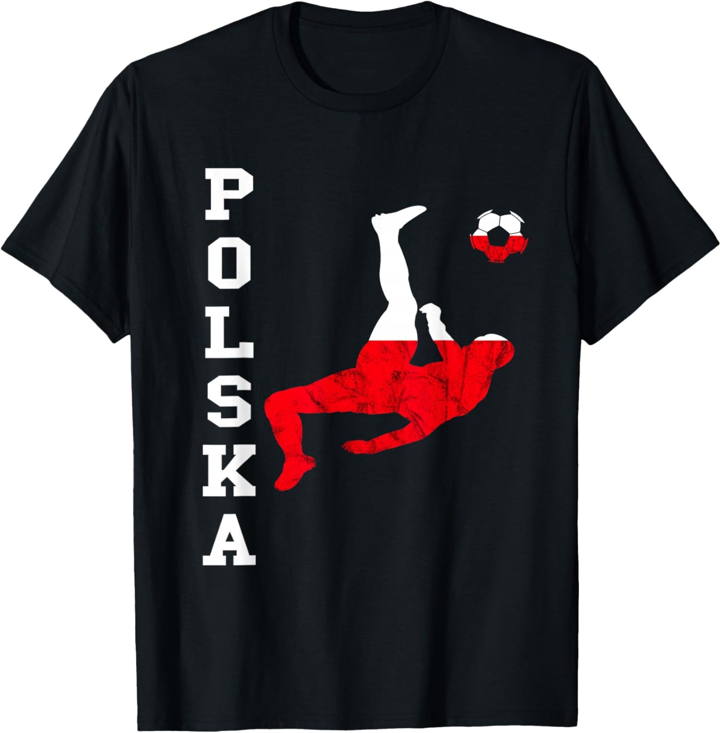 Polska Soccer Team Polish Pride Polish Roots Poland Flag T-Shirt - T-Shirt | Black