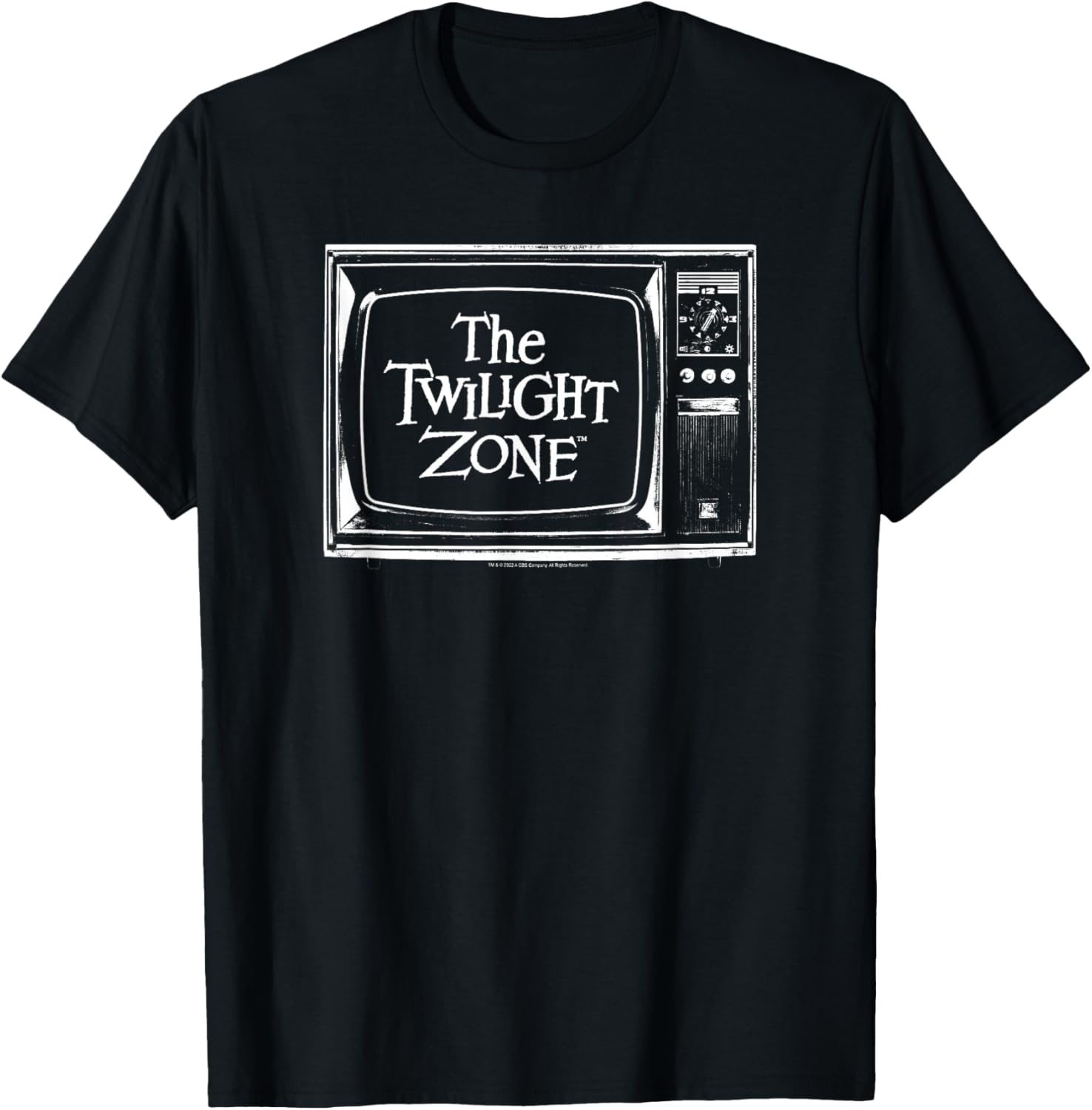 The Twilight Zone Vintage Television Logo T-Shirt - T-Shirt | Black