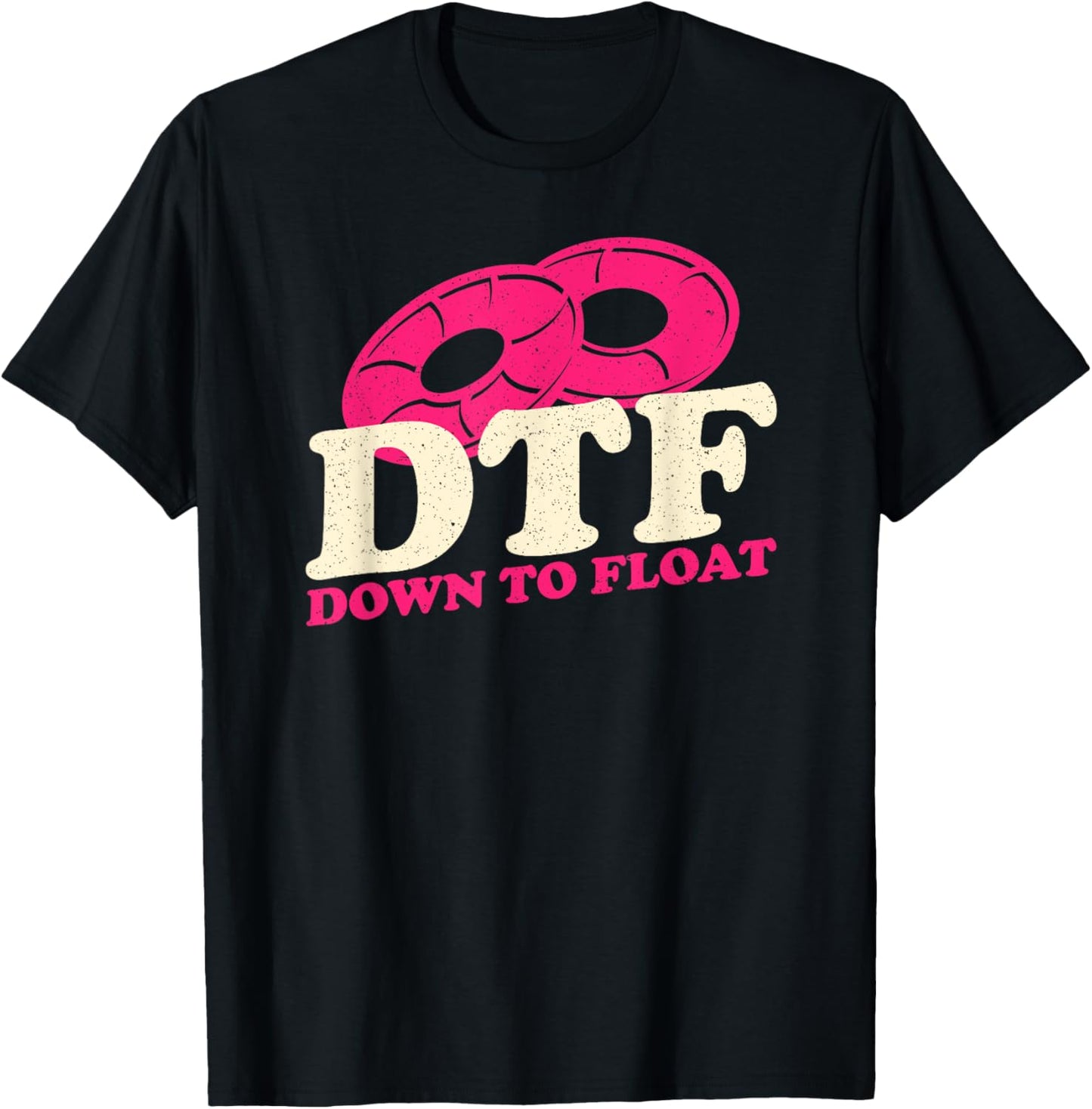 Funny River Tubing Drink Float Pee Repeat Summer Float Trip T-Shirt - T-Shirt | Black