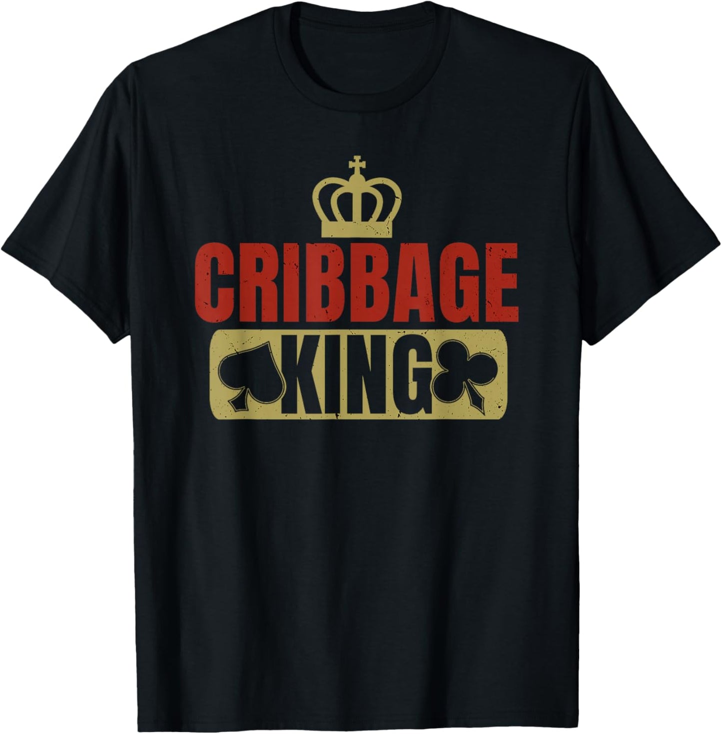 Cribbage King Card Game Players T-Shirt - T-Shirt | Black