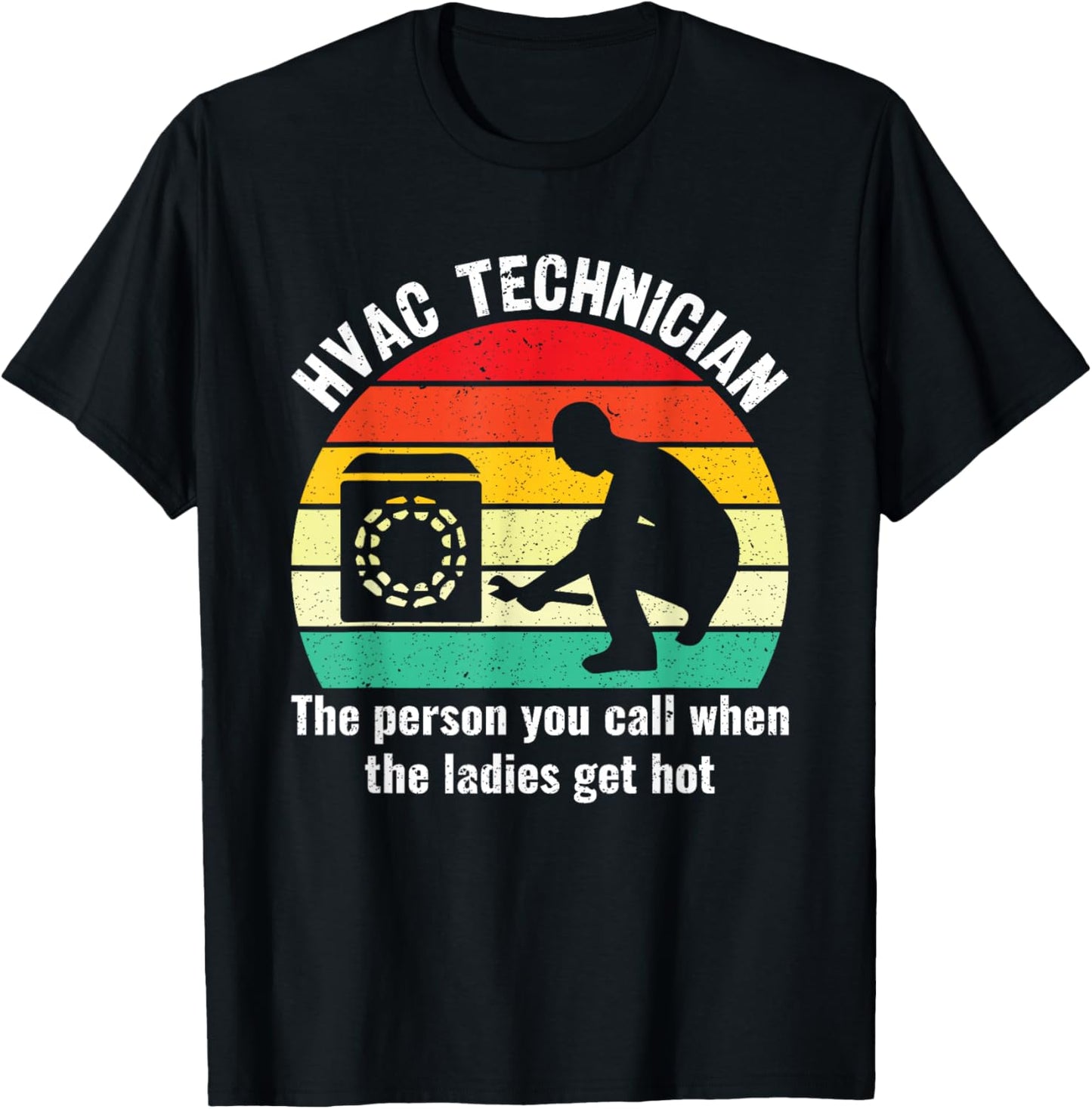 Funny HVAC Technician Definition HVAC Tech T-Shirt - T-Shirt | Black