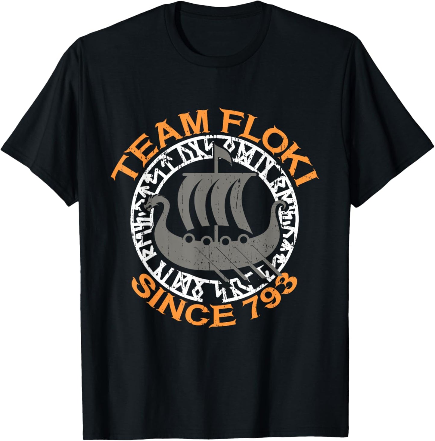 Team Floki Viking Vikings T-Shirt - T-Shirt | Black