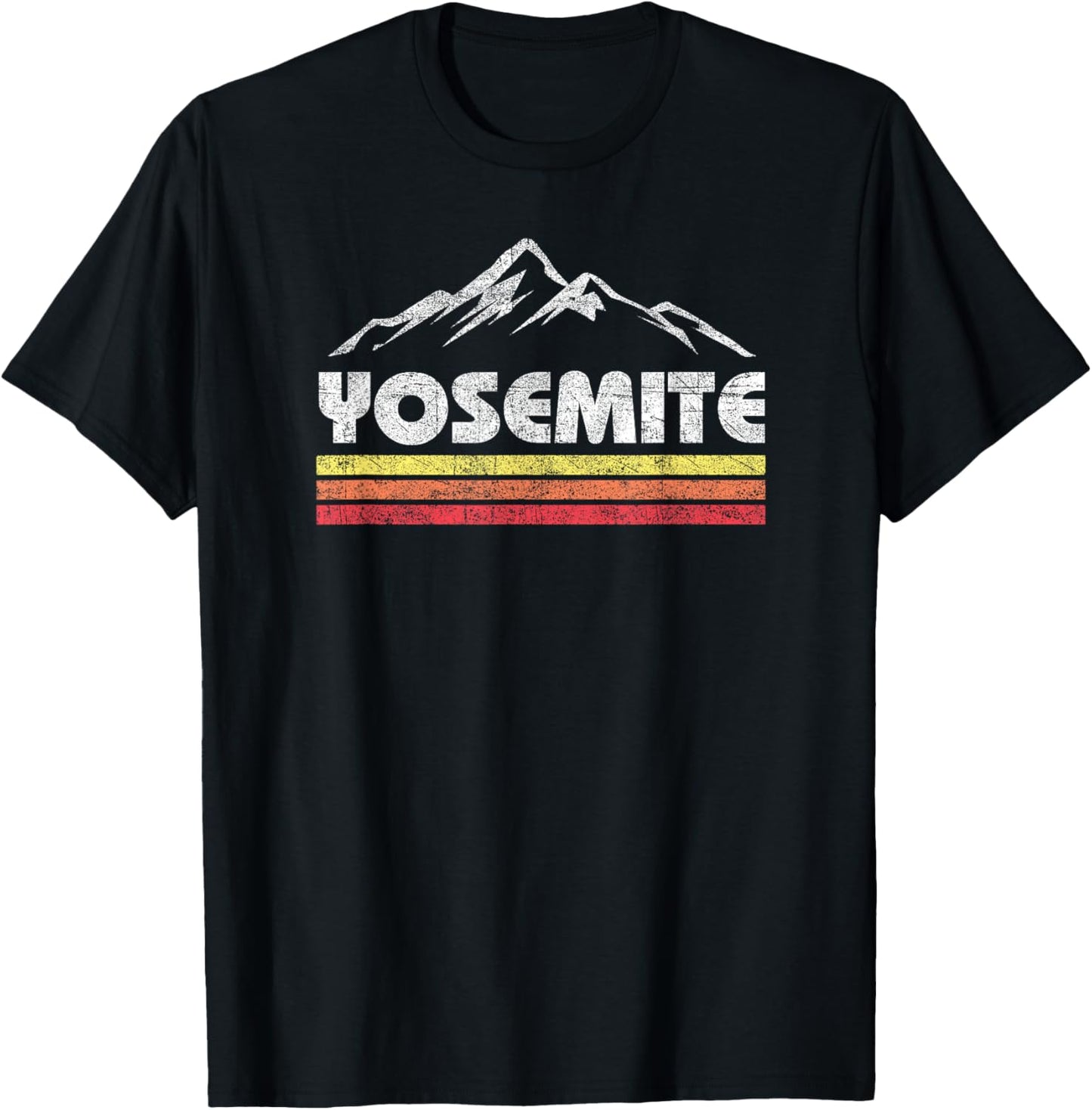 Yosemite California National Park Souvenir Shirts Retro Yosemite California Vintage National Park Souvenir T-Shirt - T-Shirt | Black