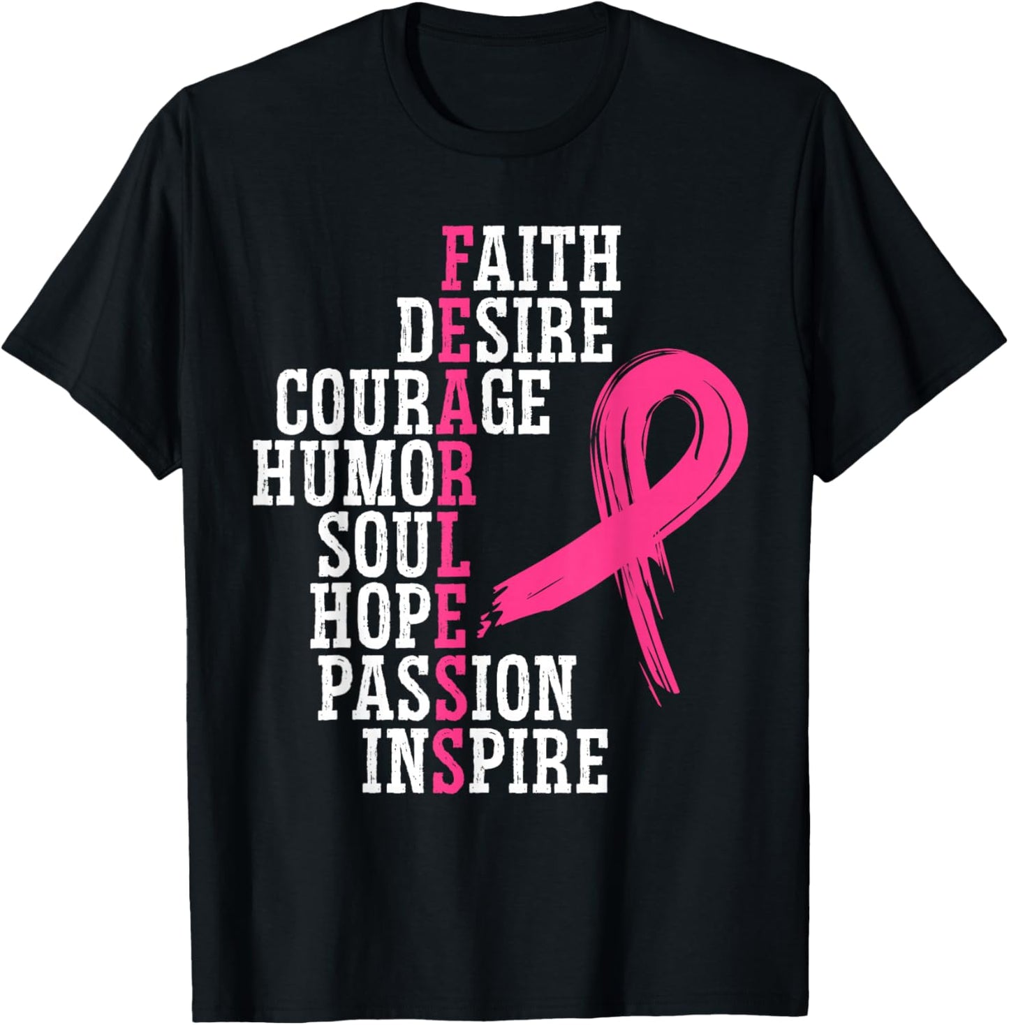 Breast Cancer Support Squad Breast Cancer Awareness T-Shirt - T-Shirt | Black