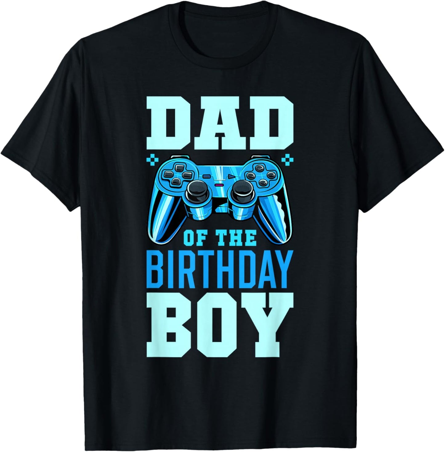 Dad of the Birthday Boy Matching Video Gamer Birthday Party T-Shirt - T-Shirt | Black