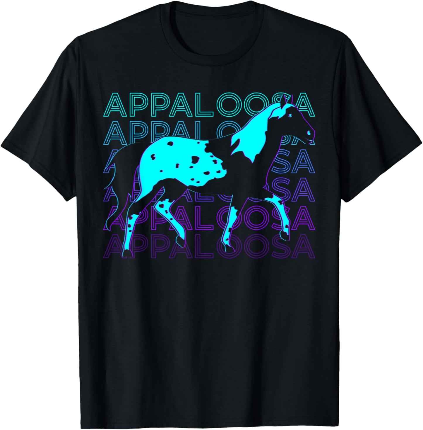 Appaloosa Horse Retro Appaloosa T-Shirt - T-Shirt | Black