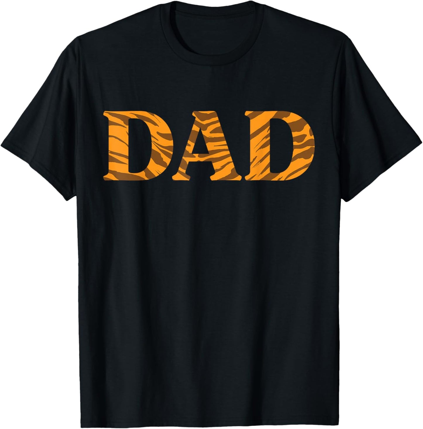 Father's Day Tiger Print Proud Family Dad T-Shirt - T-Shirt | Black