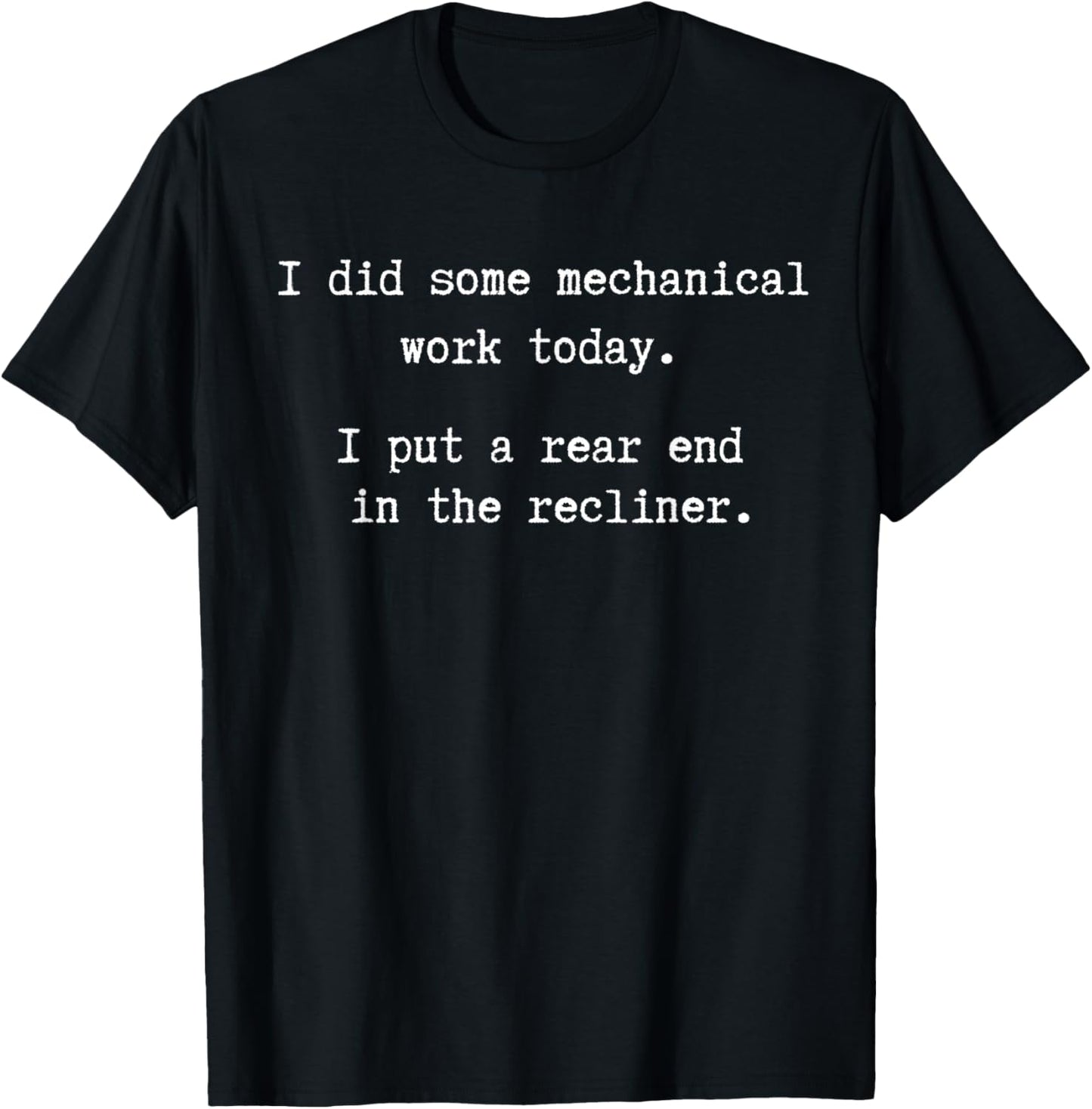 Funny Lazy Dad Grandpa Rear End Recliner Sleep Nap Joke Gift T-Shirt - T-Shirt | Black
