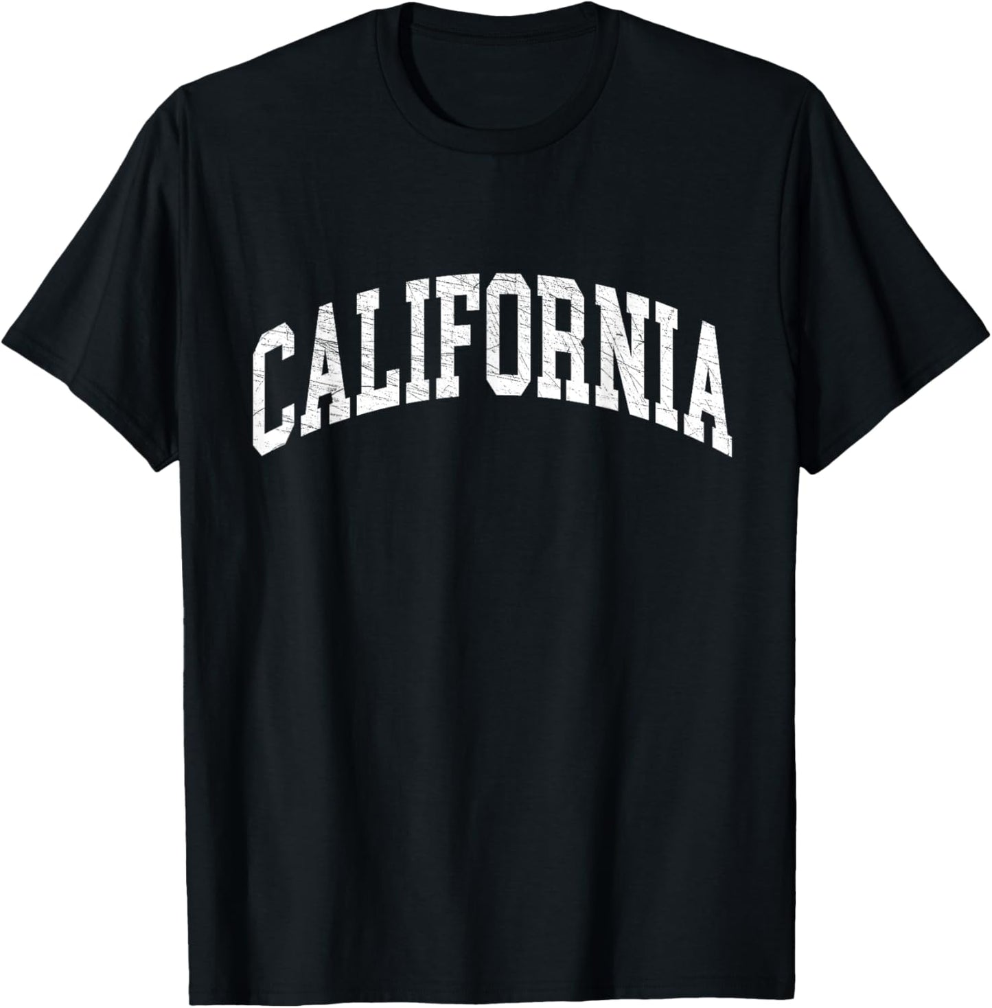 California - CA - Distressed/Worn Design - Classic Small T-Shirt - T-Shirt | Black